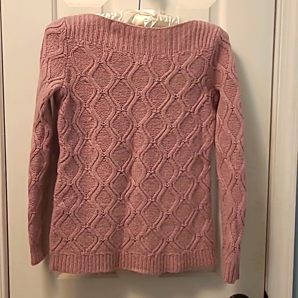 Ann Taylor Loft boat neck wool blend sweater